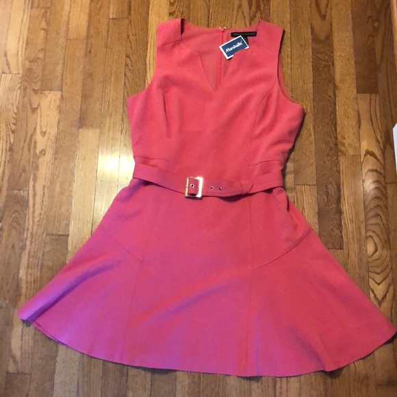 White House Black Market Dresses & Skirts - NWT White House Black Market 14 Pink Belted Dress